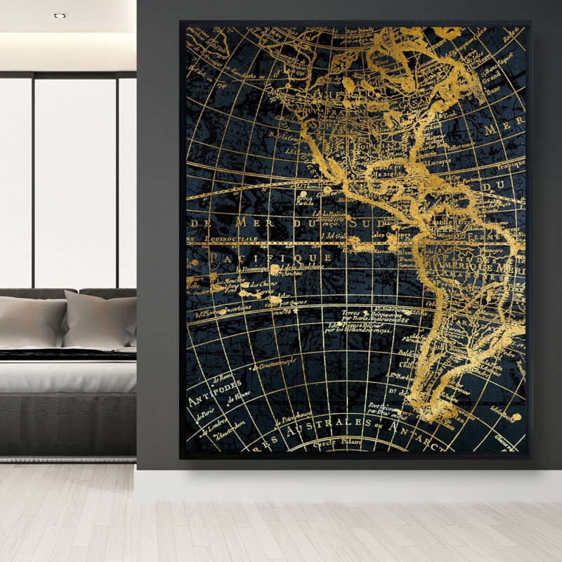 " Blue And Marine World Map Globe "