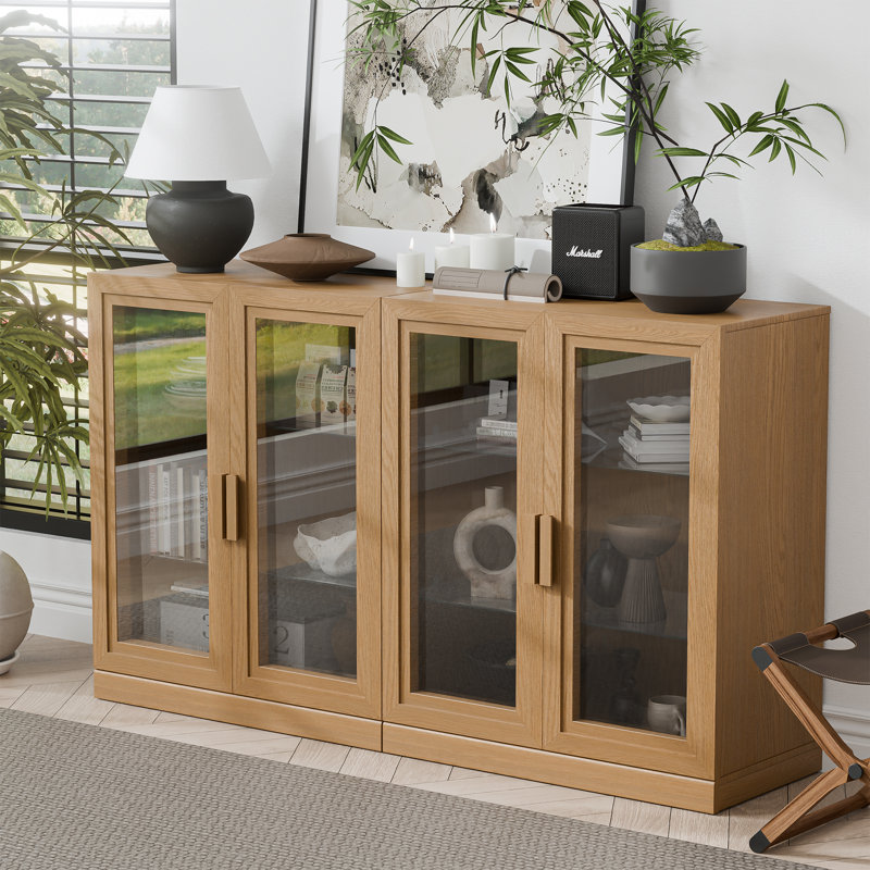 Mance Sideboard Media Console, Black, 36" H x 62" W x 16" D
