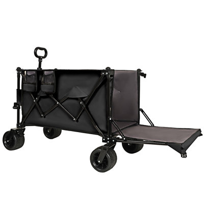 Wagon pliable avec hayon rallongé