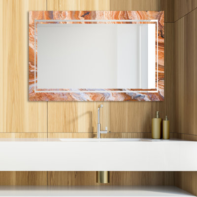 Marbled Geode Glam Bathroom/Vanity Mirror
