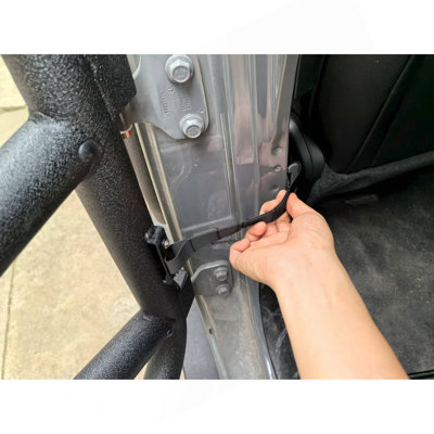 20391 48Mm Tube Doors Tubular Half Doors With Side View Mirror Compatible With 2018-2024 Jeep Wrangler JL JLU & Gladiator JT 4XE Safari Off Road Summer Trail Adventure-US Flag Style( 4 PCS Tube Doors)