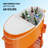 70QT Oval Freezer Patio Cooler Cart-114530813