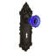 Victorian Plate with Decorative Keyhole and Crystal Cobalt Door Knob-1205767939-1205767938