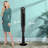 Tower Fan 59” Portable With Oscillation Remote Control, Adjustable height（0-7in）,8 Powerful Wind Speed And 3Modes Setting, Built In 24 H Timer Led Display Compact Standing Fan-111912576