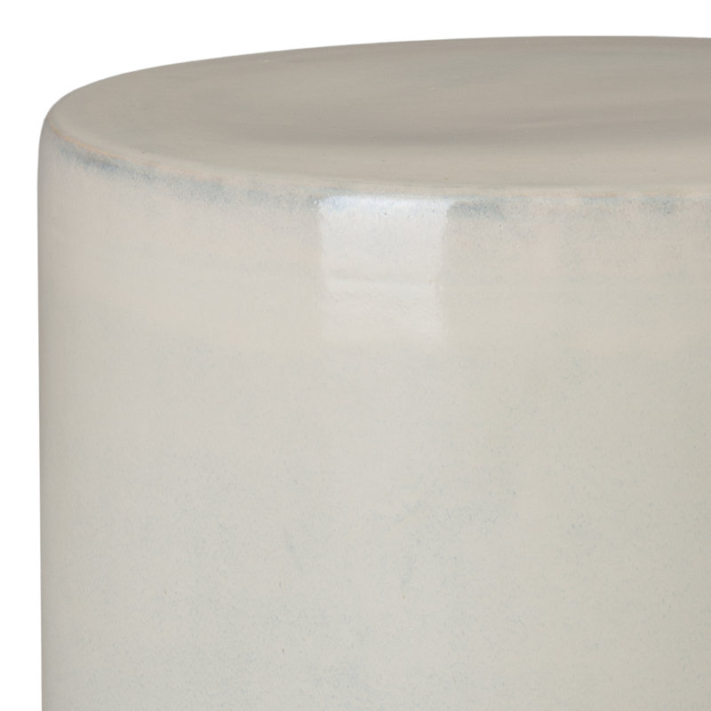 Tabouret d'appoint Moyrin, Blanc vieilli