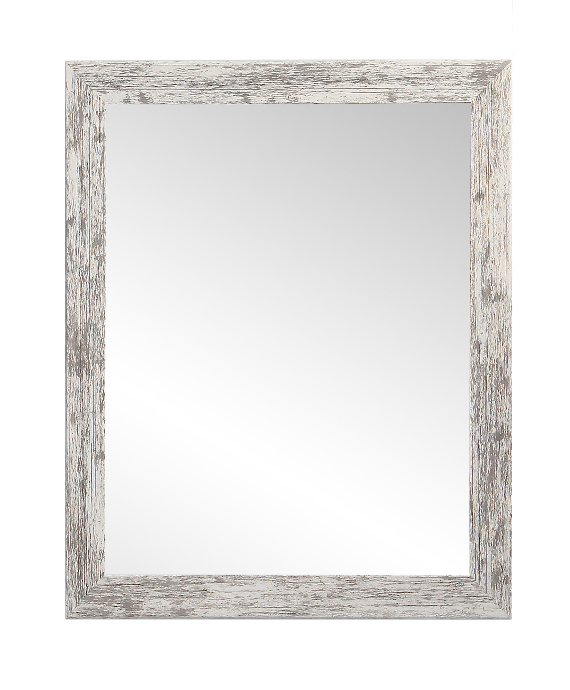 Ophelia & Co. Edmonson Distressed White Wall Mirror & Reviews | Wayfair