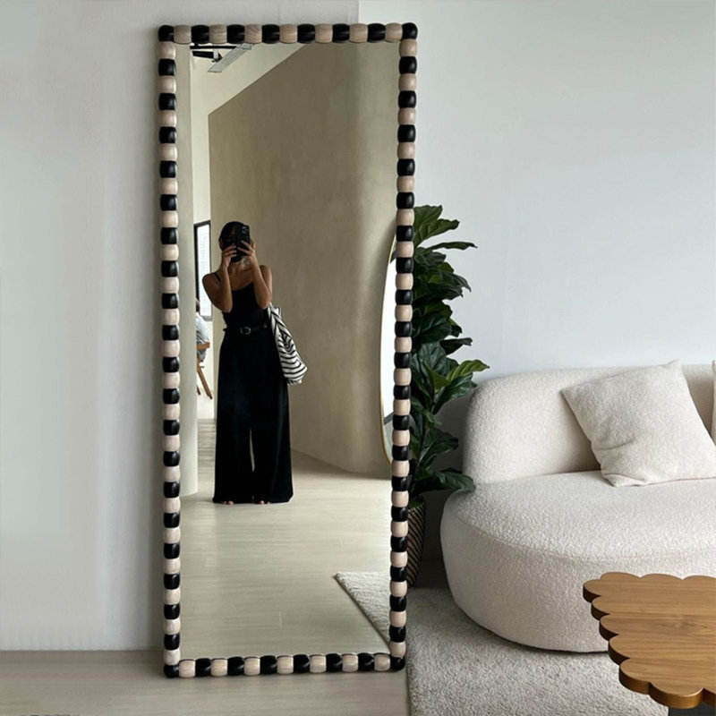 Miroirs pleine grandeur rectangulaires en bois manufacturé, H 74,8 po x l 35,43 po