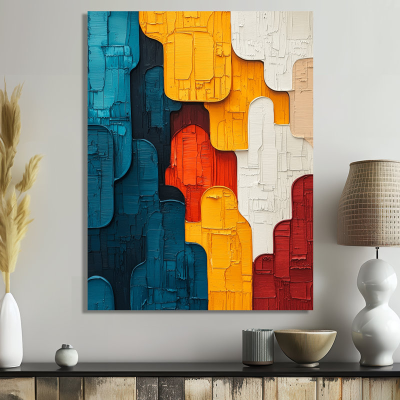 Oliveris - Abstract Wall Decor, Wrapped Canvas, Does Not Apply, 20" H x 12" W