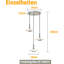- Light Brushed Nickel LED Pendant