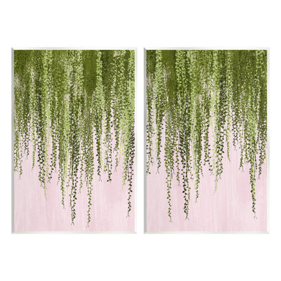 «Natural Falling Ivy», ensemble de 2 plaques murales par Grace Popp