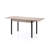 Extendable Dining Table, Light Mocha, 43.3 x 27.6 x 29.5 inches (Extends to 66.9 inches) | 100% Melamine Coated Particle Board with Iron Legs | Up to 220 lbs Capacity | Perfect for Modern Dining & Entertaining