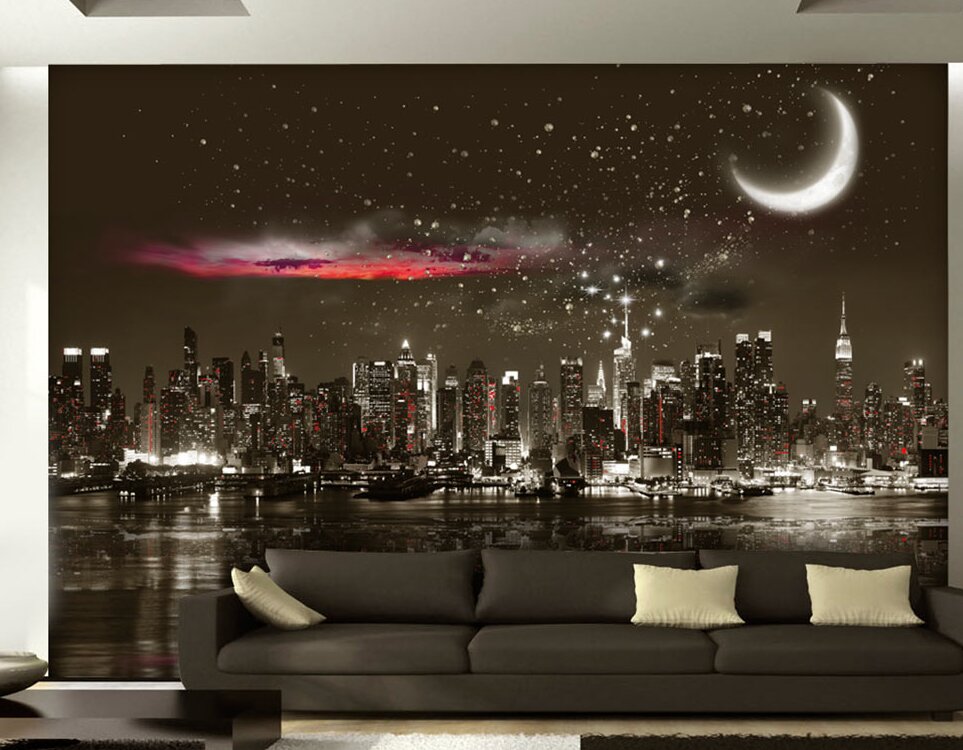 Tapete Starry Night over NY 2,45 m x 350 cm