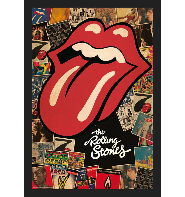 Rolling Stones Collage, impression sur papier