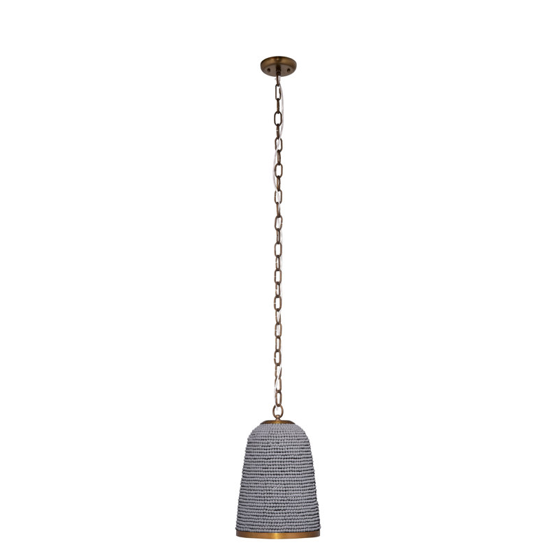Creekside I-Light Beaded Pendant, Slate Blue