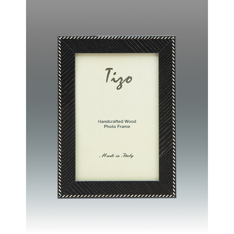 Wood Picture Frame, 5" x 7", Black