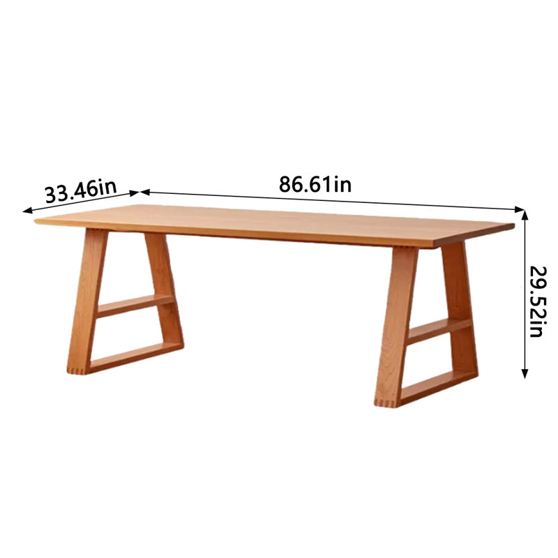Table de salle à manger Matsje, L 33,46 po x L 86,61 po