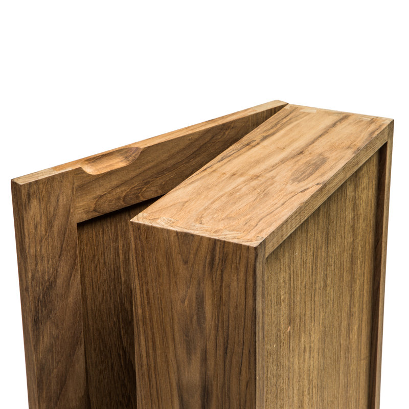 Teak 15'' H Medicine Cabinet with Mirror and Adjustable Shelves