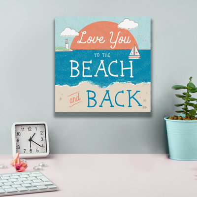 Art mural sur toile Dovecove «Sea And Me 3» par Melissa Averinos