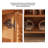 Ventilated Blinds, Fingerprint Lock, Solid Wood Shoe Cabinet