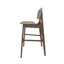 Tabouret de bar rembourré avec sièges en tissu, ensemble de 2, pour cuisine, salle à manger-78373118