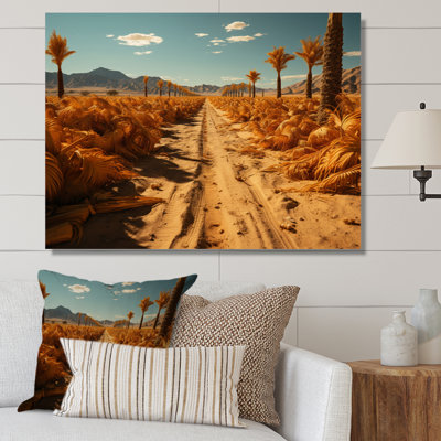 " Yellow Palm Trees Field II "