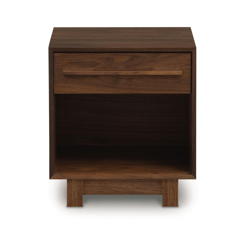 Table de chevet 1 tiroir Sloane, Noyer naturel