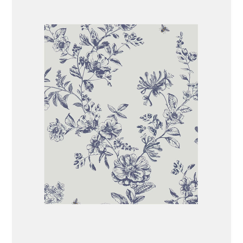 Joules Honey Floral Creme Wallpaper