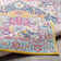 Tapis rose / jaune Adeliza