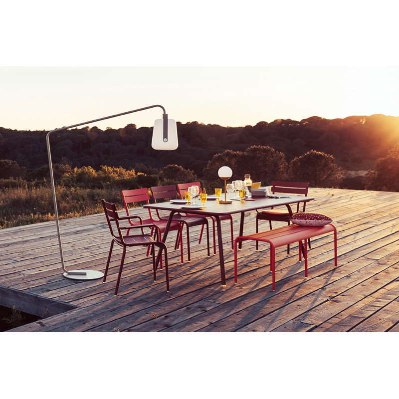 Luxembourg Outdoor Dining Armchair, Lapilli Gray