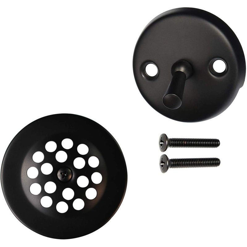 Ensemble de bonde de baignoire et de douche 3-1 / 8 "avec trop-plein à 2 trous, Bronze huilé