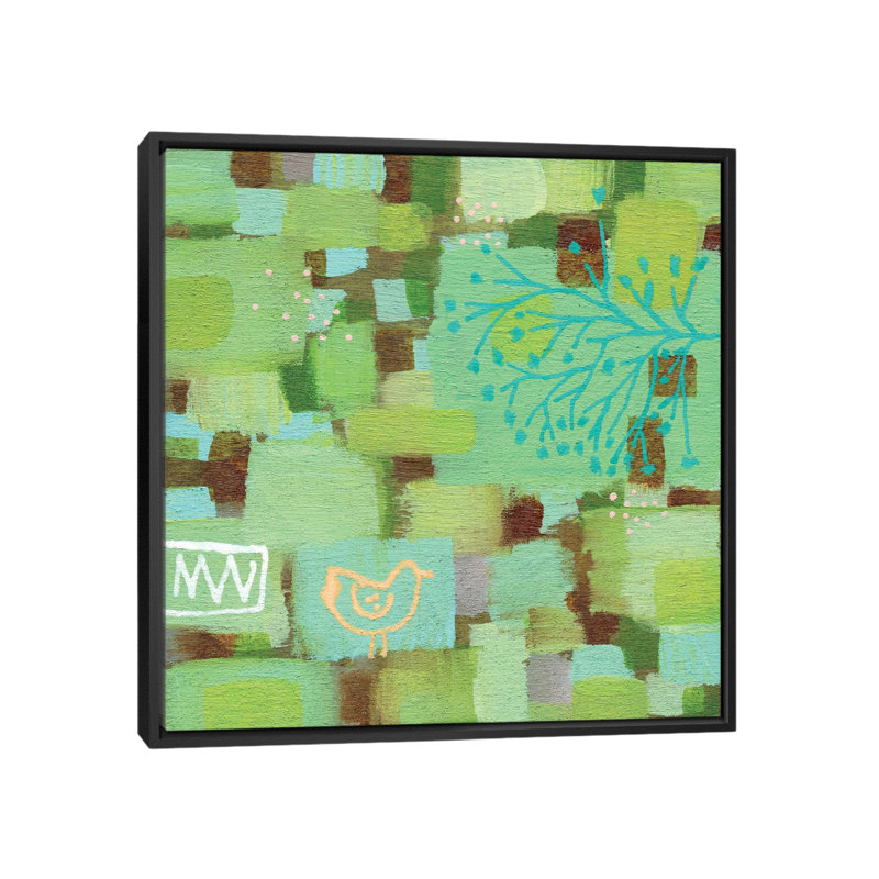« reaching », reproduction d’art sur toile, H 37 po x l 37 po x P 1,5 po, Toile avec cadre noir, Pas de tapis