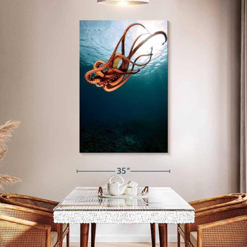 Brampt Diving Octopus, 51" H x 34" W