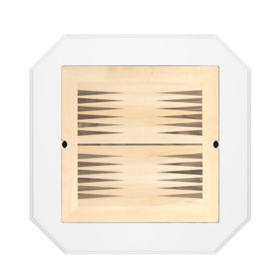 White Finish Game Table