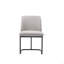 Chaise en métal et cuir Vegan