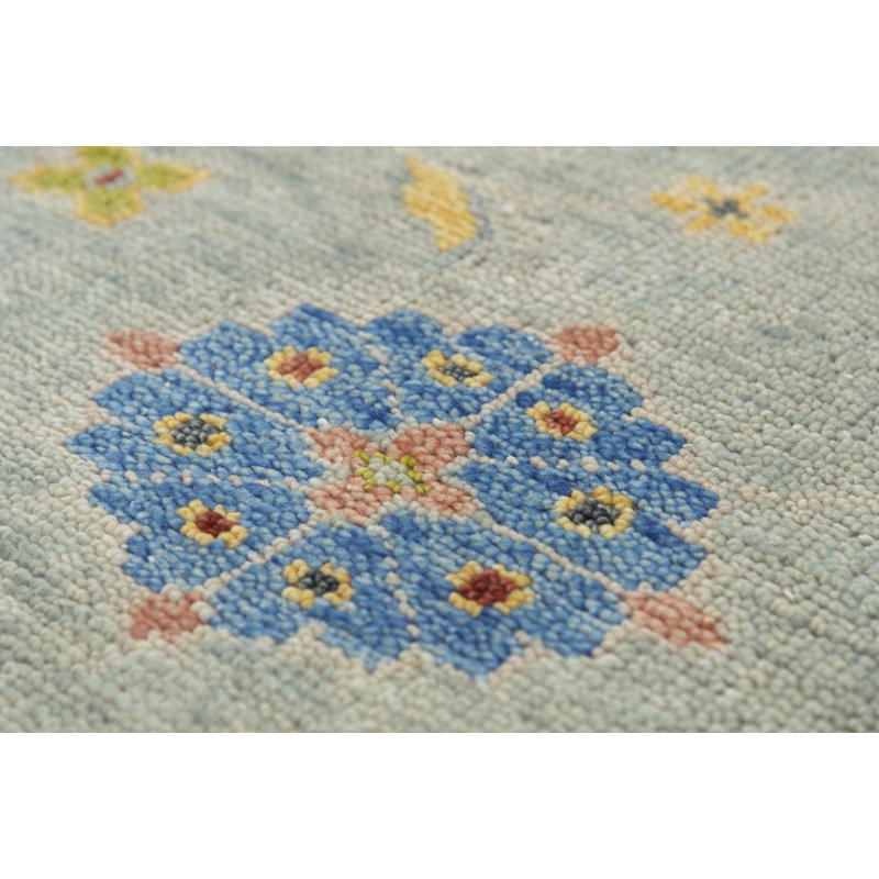 Wool Floral Indoor Rug, Rectangle 6' X 9'