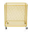 Metal mesh laundry storage cart, laundry basket with wheels-447073698