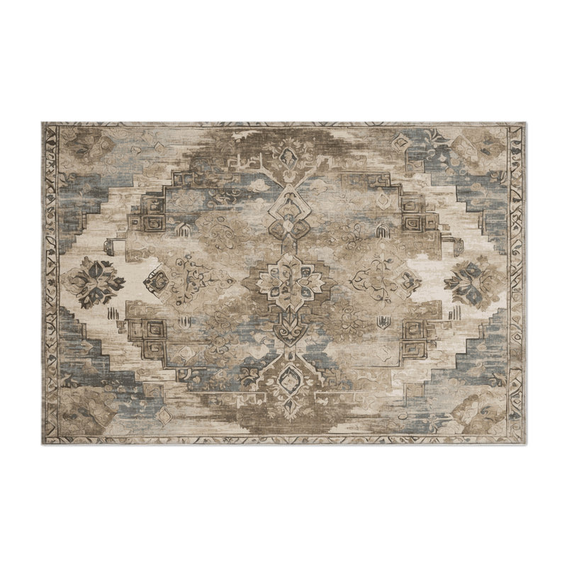Cultural Echo Indoor And Outdoor Area Rug, Rectangle 4' x 6'