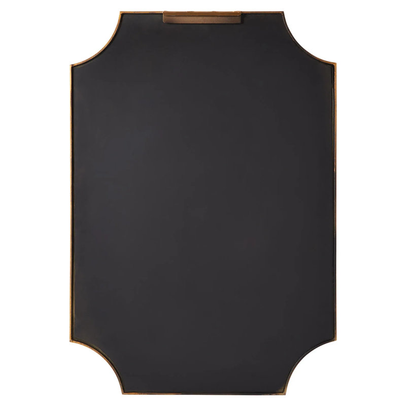 Gold Antique Rectangular Metal Framed Mirror