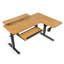 Bureau debout électrique moderne en L avec accessoires-1900465418