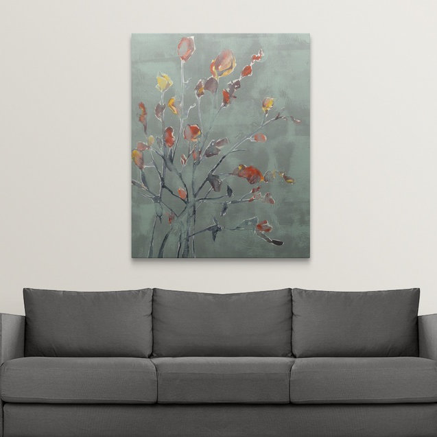 « ii » jennifer grolier, reproduction d’art Wildflower Watercolors, H 20 po x l 16 po x P 1,5 po, Toile