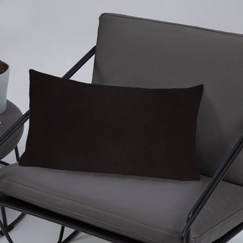 Inserts décoratifs en duvet d'oie en duvet synthétique Alha - hypoallergénique, prêt à l'emploi, ensemble de 2, Noir fumée