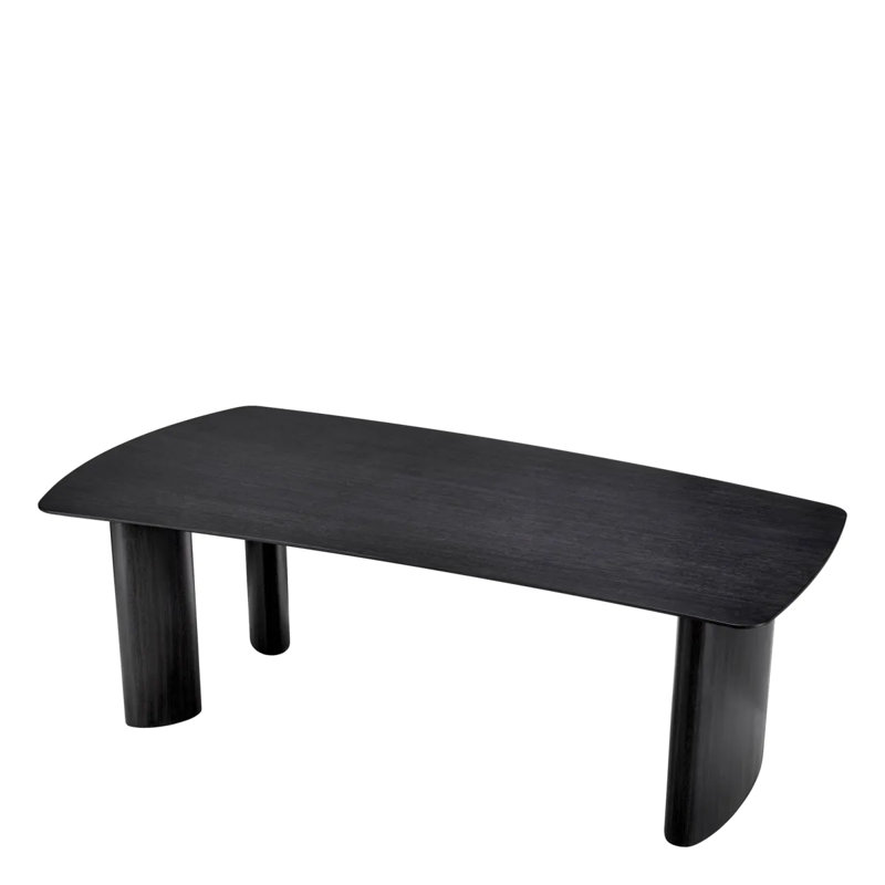 Bergman Dining Table, Charcoal Gray