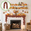 Halloween, décorations de l'Action de grâce, guirlande de feuilles artificielles, guirlande de feuilles d'érable et guirlandes de Noël