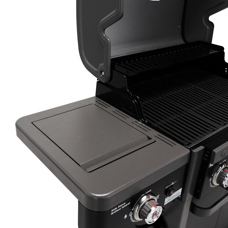 Barbecue au gaz à 3 brûleurs 45 000 BTU Coleman Revolution, brûleur latéral, 650 pieds carrés Po Surface de cuisson totale