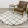 Lydon Soft Geometric Ivory/Black Indoor Area Rug