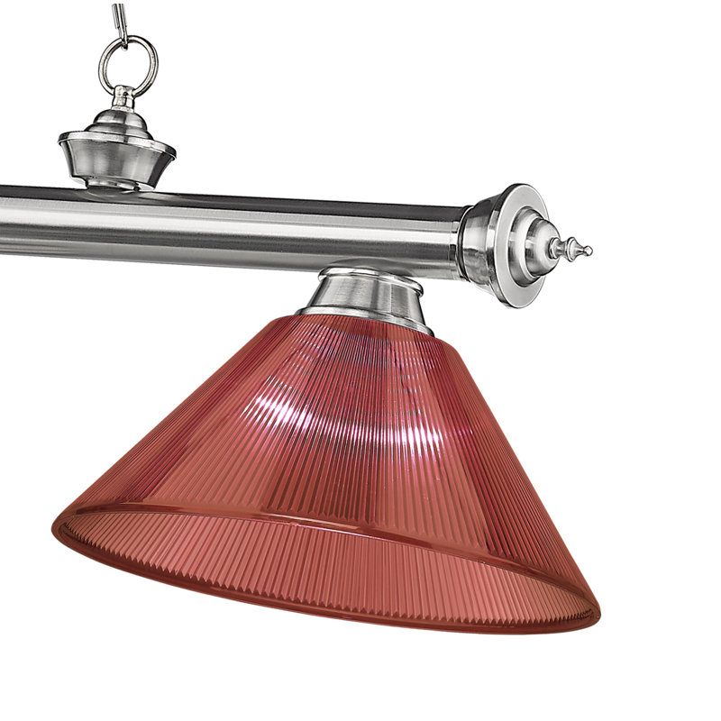 Annaleisa 3 - Light Pool Table Lights Pendant, Red