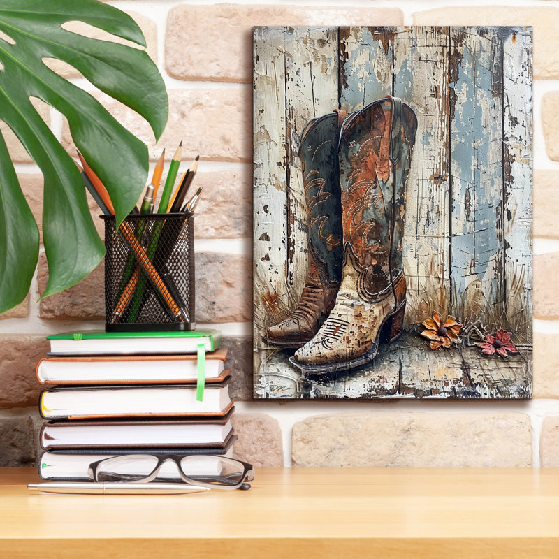 «August Bottes 1» par Momart, August Grove, H 16 po x l 12 po x P 0,75 po