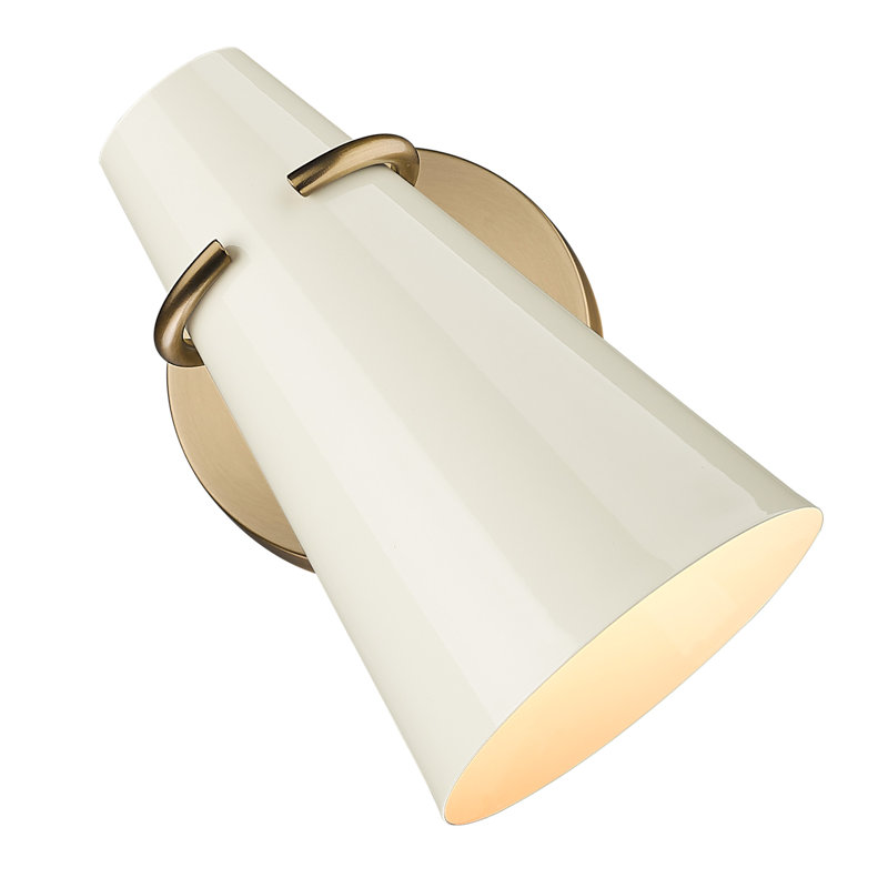 Dulin Steel Spotlight, Glossy Ecru