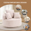 Chaise circulaire entièrement rotative à 360 degrés avec rembourrage en éponge-365141696