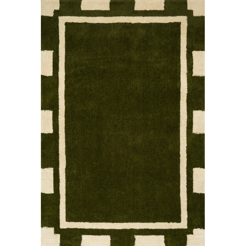 Orlina Bordered Rug, Rectangle 6' x 9'